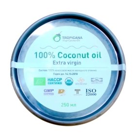 Кокосовое масло Tropicana Extra Virgin 100% Coconut Oil - Black Pack 250