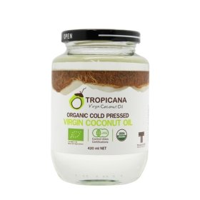 Кокосовое масло Tropicana Organic Cold Pressed Virgin Coconut Oil 100% (450 мл)