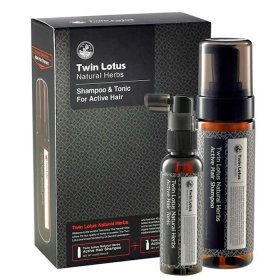 Набор для волос Twin Lotus Natural Herbs Shampoo & Tonic For Active Hair
