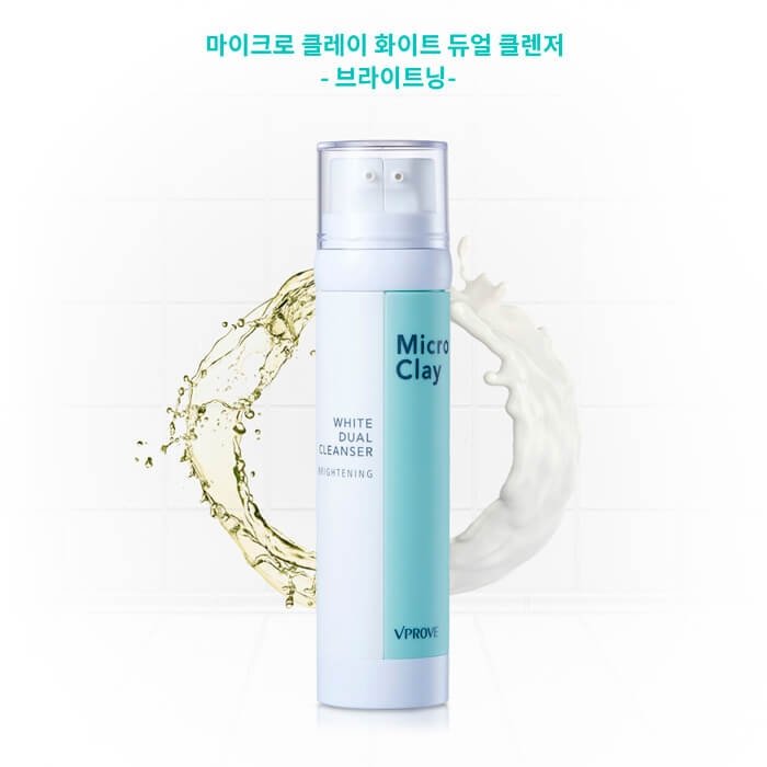Двухфазная пенка Vprove Micro Clay White Dual Cleanser Brightening