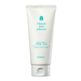 Очищающая пенка-скраб Vprove Thank You Nature Mint Power Scrub Foam Gentle & Moisture