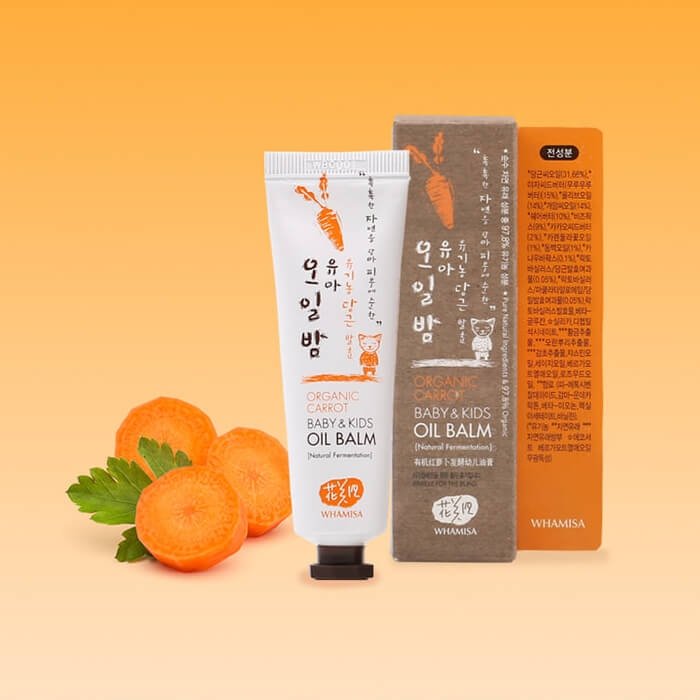 Детское масло-бальзам для тела Whamisa Organic Carrot Baby & Kids Oil Balm