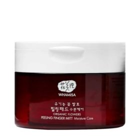 Очищающие диски Whamisa Organic Flowers Peeling Finger Mitt Moisture Care