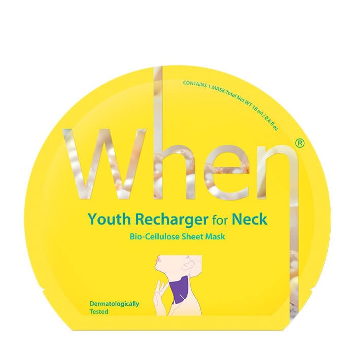 Маска для шеи When Youth Recharger For Neck Bio-Cellulose Mask