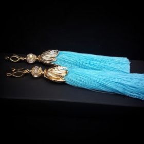 Серьги-кисти Wizard Brush - Turquoise