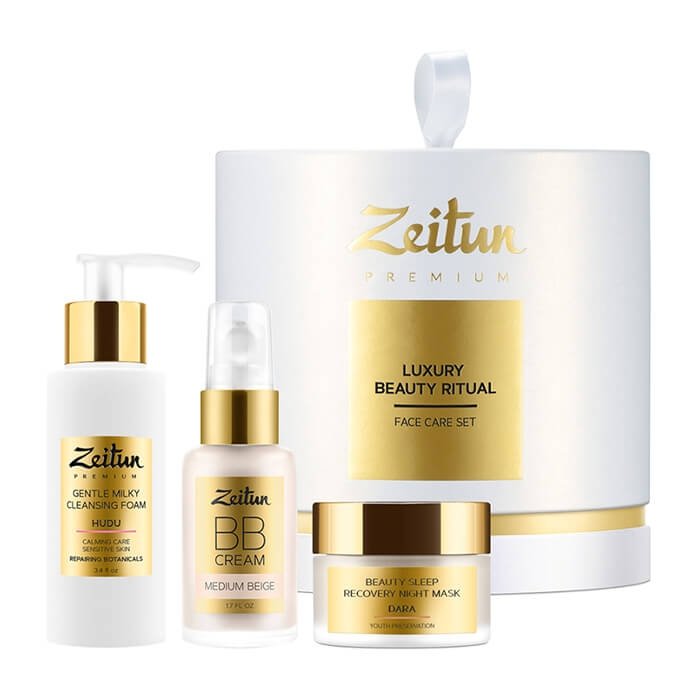 Набор подарочный Zeitun Luxury Beauty Ritual Face Care Set против признаков усталости кожи