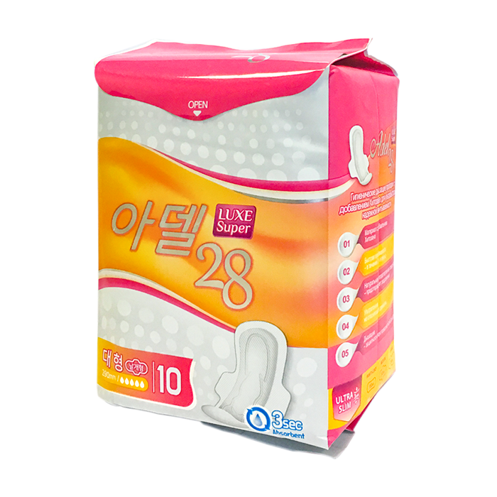 Гигиенически прокладки Adelline Adel 28 Women's Sanitary Napkins Large