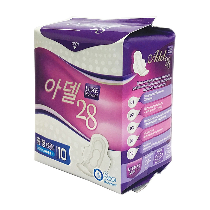 Гигиенически прокладки Adelline Adel 28 Women's Sanitary Napkins Medium