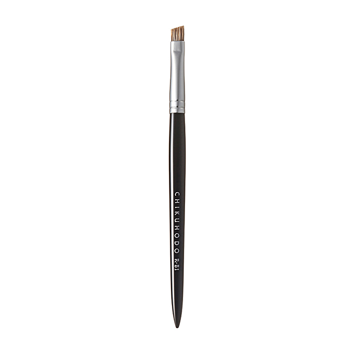 

Кисть для макияжа Chikuhodo Eyebrow Brush R-B1, Скошенная кисть из натурального ворса для макияжа бровей