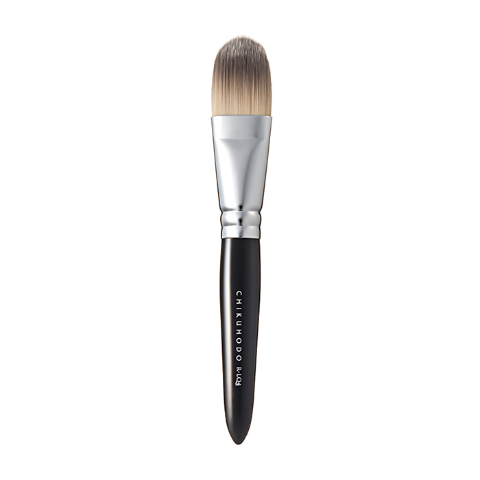 

Кисть для макияжа Chikuhodo Liquid Brush R-LQ4, Конусообразная плоская кисть из натурального ворса для нанесения тональных средств