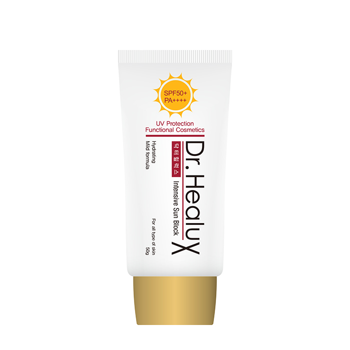 

Солнцезащитный крем для лица Dr. Healux Intensive Sun Block, Лёгкий увлажняющий крем для кожи лица с высоким фактором защиты от солнца