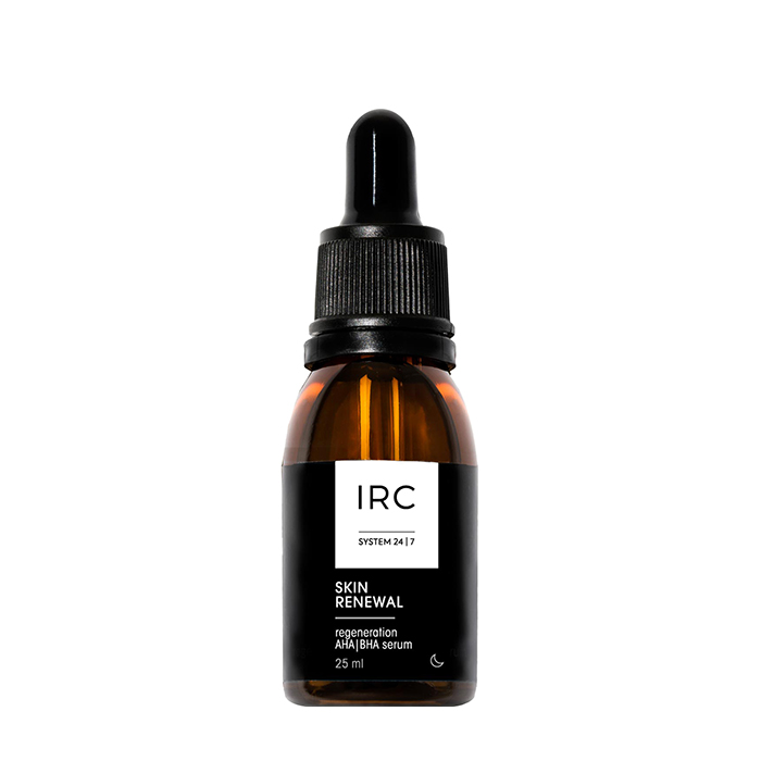 

Сыворотка-пилинг для лица IRC Skin Renewal Regeneration AHA/BHA Serum, Сыворотка-пилинг с кислотами для обновления кожи лица без шелушений и дискомфорта