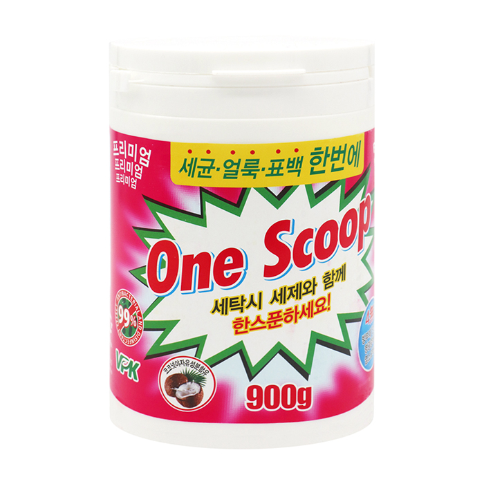 

Пятновыводитель One Scoop (900 г), Универсальный пятновыводитель премиум-класса с мерной ложечкой