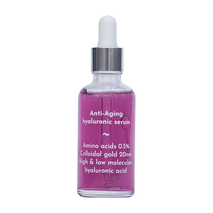 

Сыворотка для лица Skinomical Anti-Aging Hyaluronic Serum, Омолаживающая гиалуроновая сыворотка с лейцином и золотом