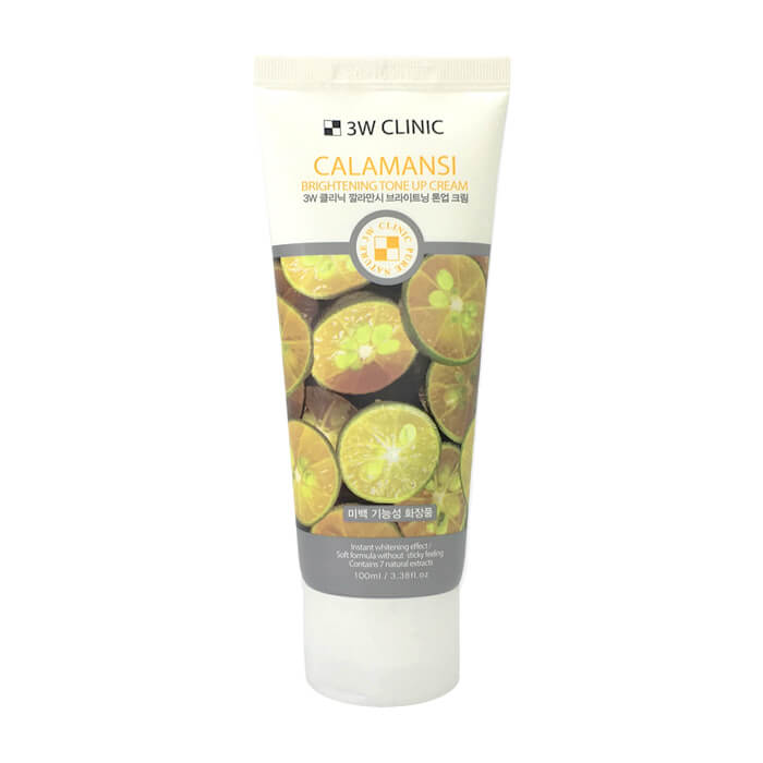 Крем для лица 3W Clinic Calamansi Brightening Tone Up Cream Осветляющий крем для улучшения тона кожи лица с экстрактом каламондина фото