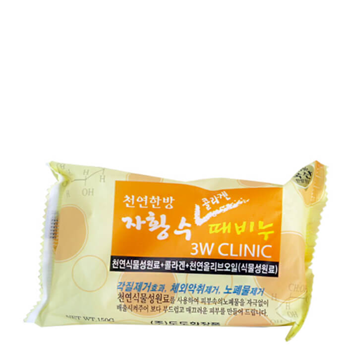 

Мыло для лица и тела 3W Clinic Collagen Dirt Soap, Кусковое мыло для лица и тела с морским коллагеном