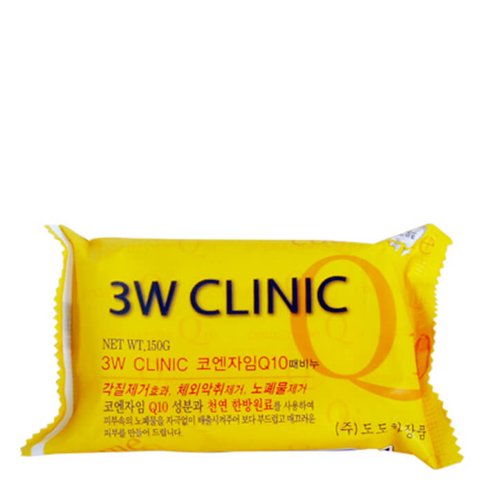 

Мыло для лица и тела 3W Clinic Q10 Dirt Soap, Кусковое мыло для лица и тела с коэнзимом Q10