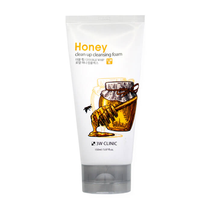 

Пенка для умывания 3W Clinic Honey Clean Up Cleansing Foam, Питательная пенка для очищения и ухода за кожей лица с мёдом и прополисом