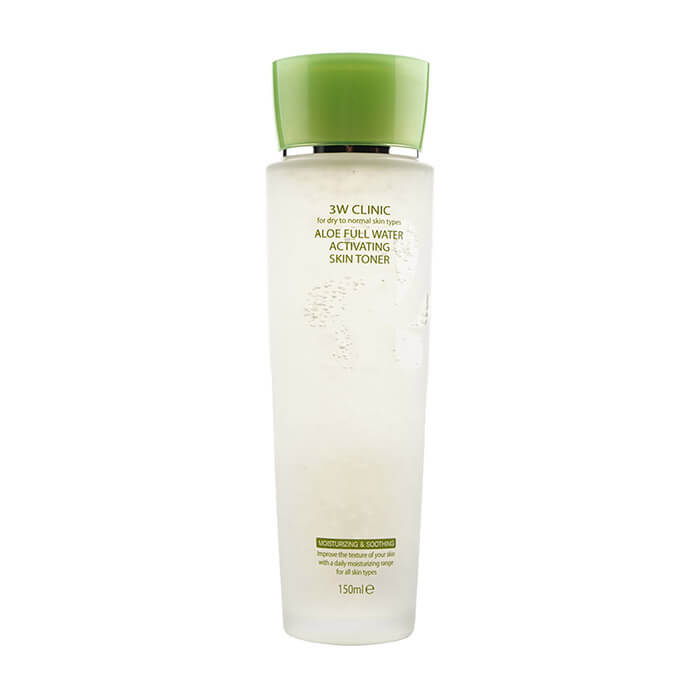 

Тонер для лица 3W Clinic Aloe Full Water Activating Skin Toner, Увлажняющий и успокаивающий тонер для лица с экстрактом алоэ вера