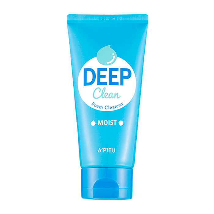 

Очищающая пенка A'Pieu Deep Clean Foam Cleanser Moist, Увлажняющая глубокоочищающая пенка для умывания и снятия макияжа