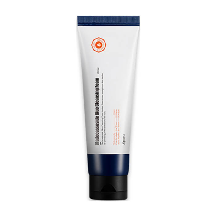

Пенка для умывания и бритья A'pieu Madecassoside Blue Cleansing Foam, Мужская пенка для умывания и бритья лица с мадекассосидом