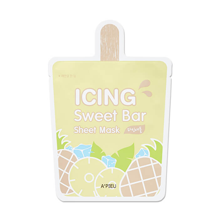 

Тканевая маска A'pieu Icing Sweet Bar Sheet Mask Pineapple, Увлажняющая тканевая маска для лица с экстрактом ананаса