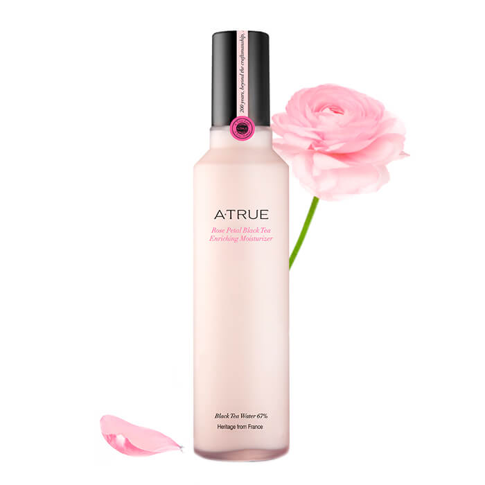 

Лосьон для лица A-True Rose Petal Black Tea Enriching Moisturizer, Увлажняющий лосьон с экстрактом розы и чёрного чая