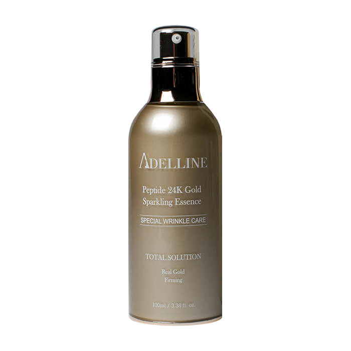 

Эссенция для лица Adelline Peptide 24K Gold Sparkling Essence, Увлажняющая сыворотка для кожи лица с пептидами и коллоидным золотом 24К