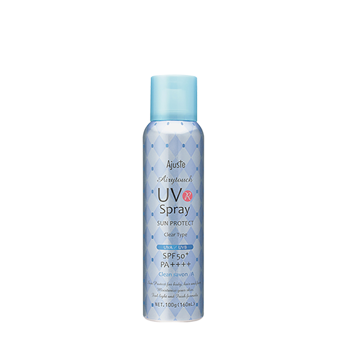 

Солнцезащитный спрей для лица Ajuste Airytouch UV Spray Sun Protect Clean Savon A (160 мл), Солнцезащитный спрей для кожи лица и тела с ароматом чистоты