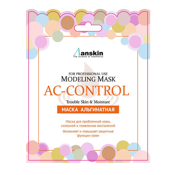 

Альгинатная маска Anskin AC Control Modeling Mask (Sachet), Альгинатная маска для проблемной кожи и склонной к появлению воспалений