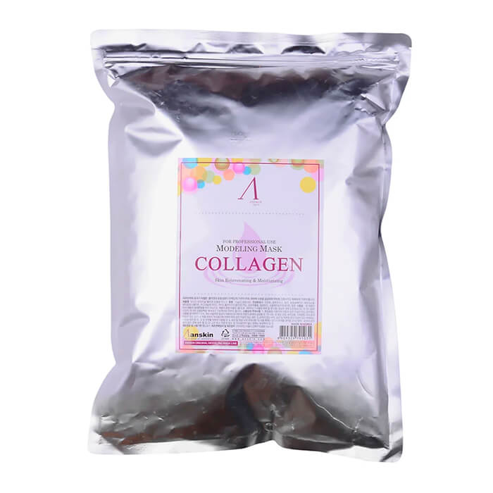 

Альгинатная маска Anskin Collagen Modeling Mask (1 кг), Укрепляющая альгинатная маска с гидролизованным коллагеном