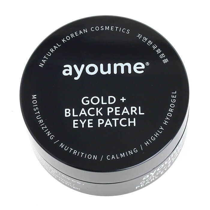 

Патчи для век Ayoume Gold + Black Pearl Eye Patch, Патчи от тёмных кругов под глазами с золотом и чёрным жемчугом
