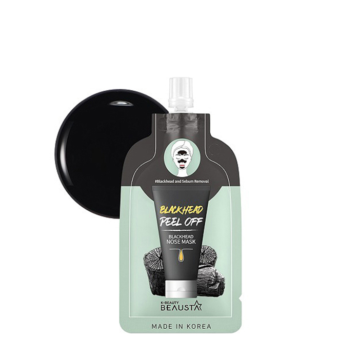 

Маска-плёнка Beausta Blackhead Nose Mask, Очищающая маска для носа против чёрных точек в удобной тревел-упаковке