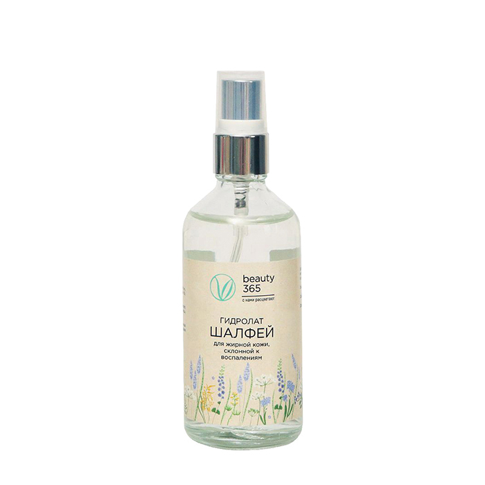 

Гидролат шалфея Beauty 365 Sage Hydrolat, 100% гидролат шалфея для борьбы с воспалениями кожи лица