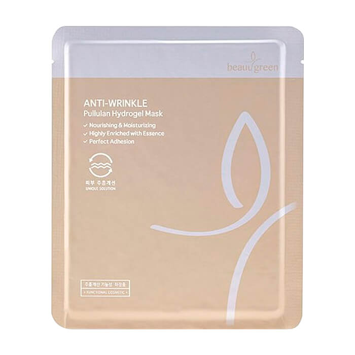 

Гидрогелевая маска BeauuGreen Pullulan Hydrogel Mask, Омолаживающая гидрогелевая маска для лица с пуллуланом