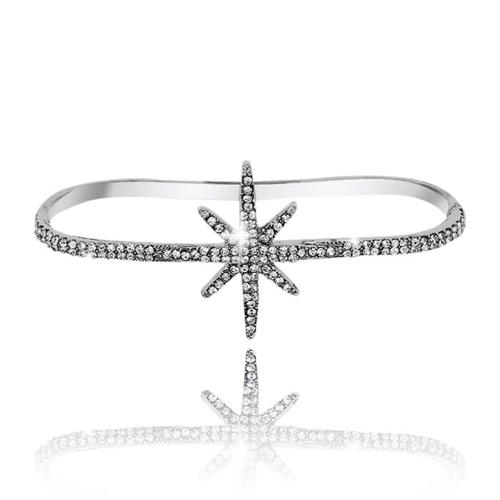

Браслет на руку Mia Collection - Star, Браслет "Звезда" с гальваническим покрытием и стразами Сваровски