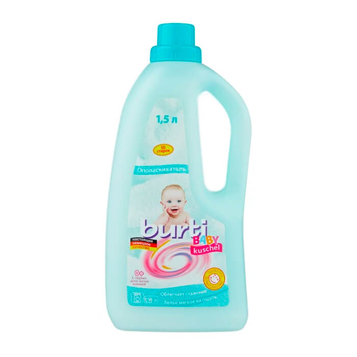 

Ополаскиватель для белья Burti Baby Kushel (1,5 л), Деликатный ополаскиватель для детского белья