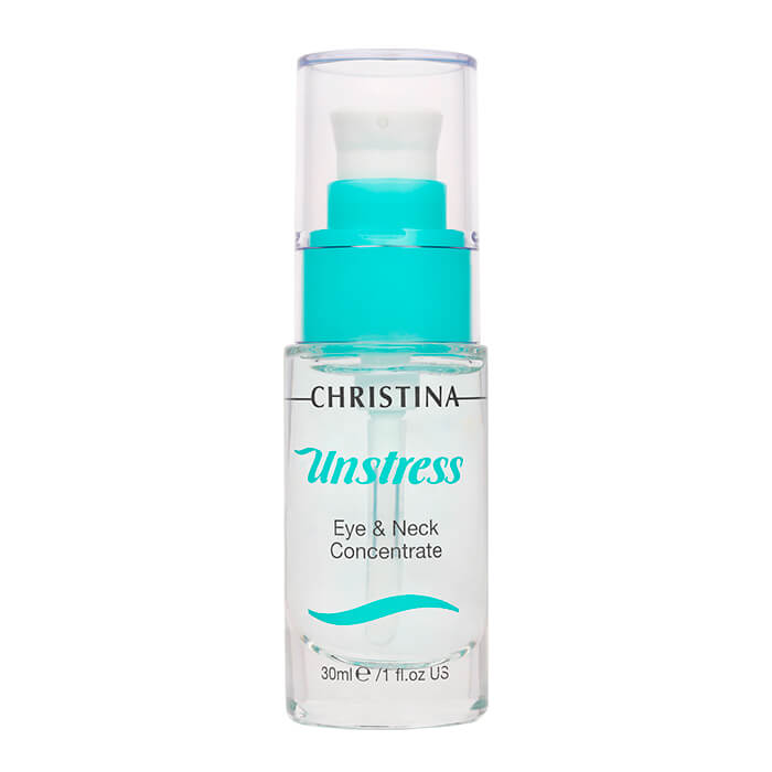 

Сыворотка для глаз и шеи Christina Unstress Eye & Neck Concentrate, Увлажняющая сыворотка для кожи вокруг глаз и шеи