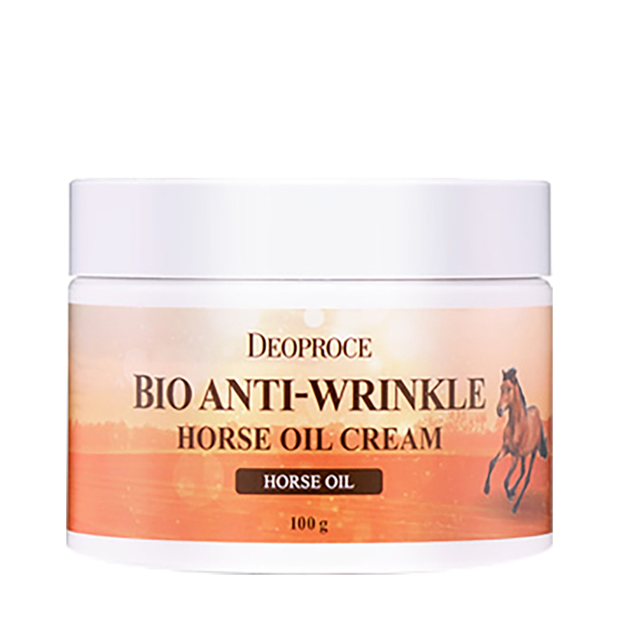 

Крем для лица Deoproce Bio Anti Wrinkle Horse Oil Cream, Питательный био-крем против морщин на коже лица с лошадиным жиром