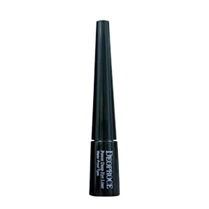 

Подводка для век Deoproce Power Deep Eye Liner, Жидкая водостойкая подводка для век с насыщенным чёрном цветом