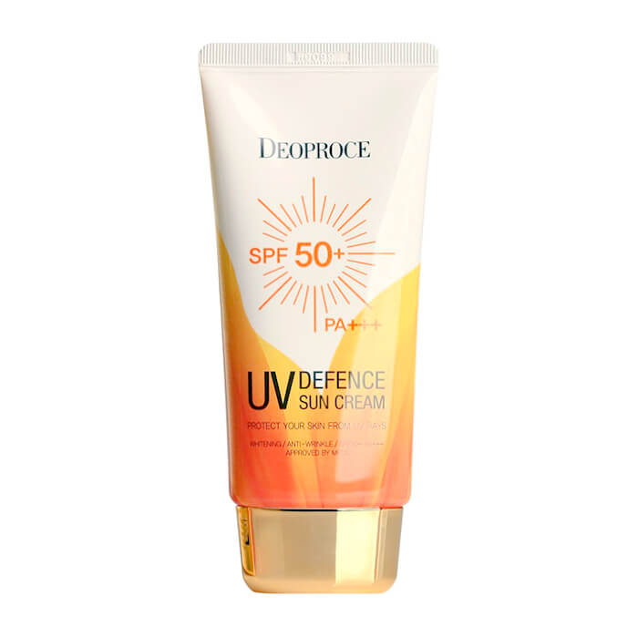 

Солнцезащитный крем Deoproce UV Deffence Sun Protector, Солнцезащитный крем для лица и тела с растительными экстрактами