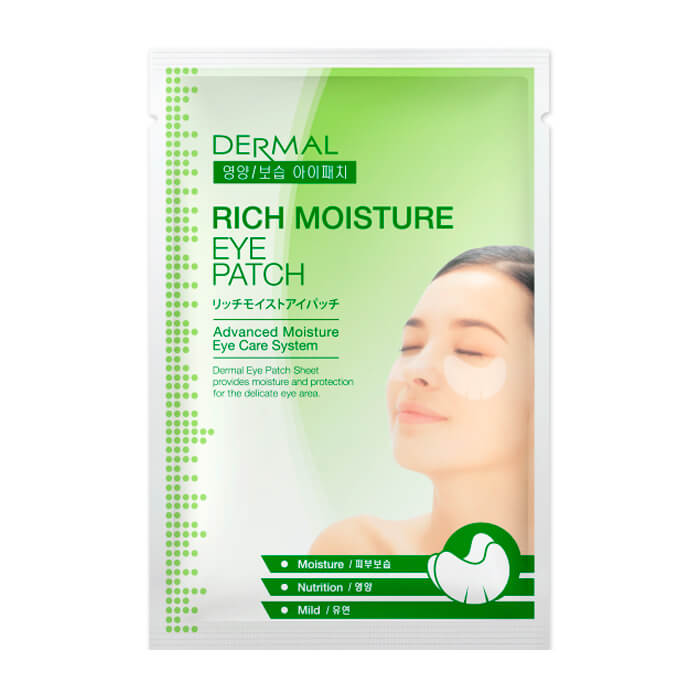 

Патчи для век Dermal Rich Moisture Eye Patch, Патчи для глубокого увлажнения кожи вокруг глаз
