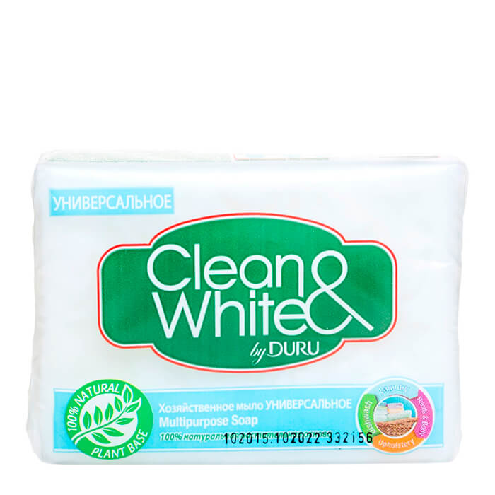 Clean white отбеливающее. Мыло хозяйственное Duru clean&White универсальное 4*125 г. Duru clеan+White мыло хоз. Универс. 4шт п/п (4х125г).