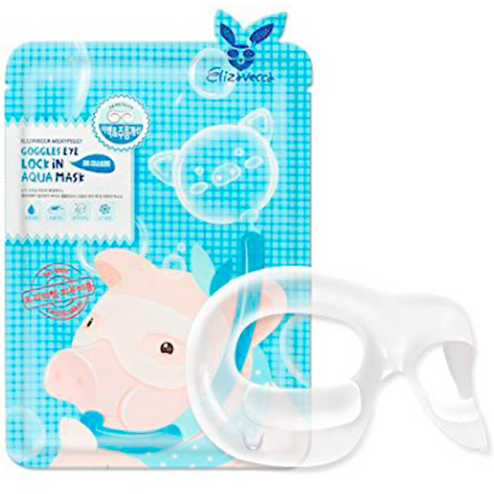 

Гидрогелевые очки Elizavecca Milky Piggy Goggles Eye Lock In Aqua Mask, Увлажняющая гидрогелевая маска для век в виде очков