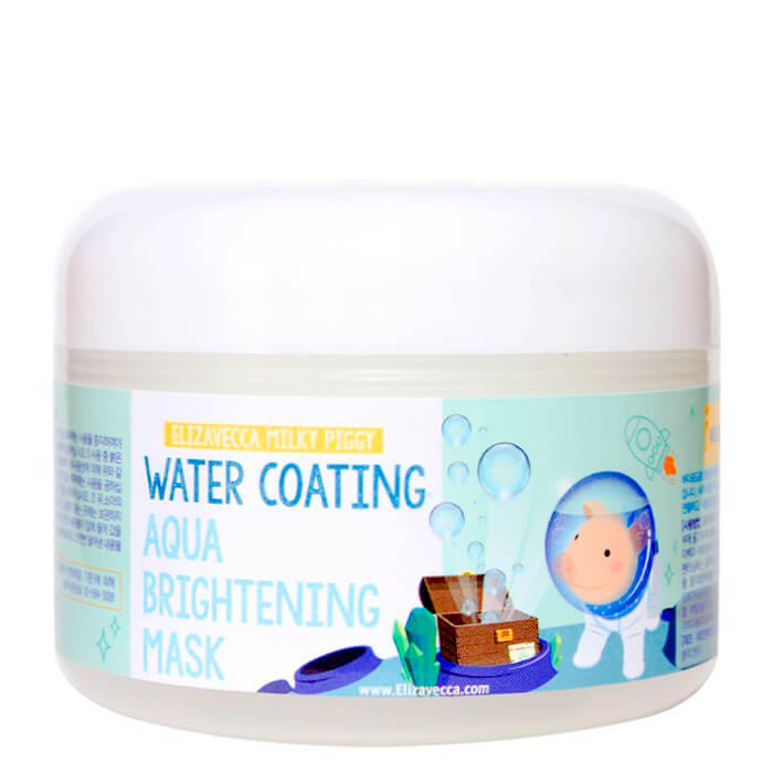 

Ночная маска Elizavecca Water Coating Aqua Brightening Mask, Глубоко увлажняющая ночная маска с эффектом сияния кожи лица