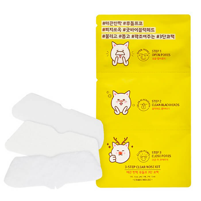 

Патчи для носа Etude House 3-Step Clear Nose Kit, Трехступенчатый набор для очистки пор на носу