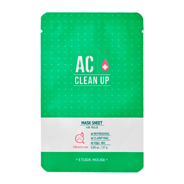 

Тканевая маска Etude House AC Clean Up Mask Sheet, Антисептическая маска для лечения проблемной кожи лица