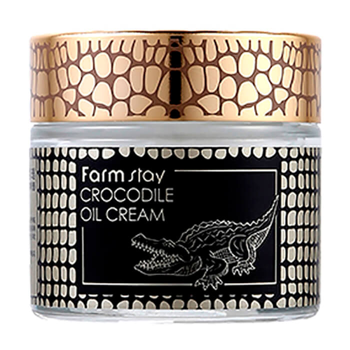 

Крем для лица FarmStay Crocodile Oil Cream, Питательный крем для увядающей кожи лица с крокодильим жиром