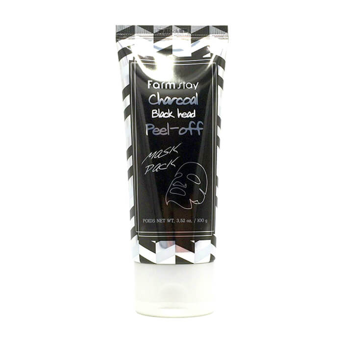 

Маска-плёнка FarmStay Charcoal Black Head Peel-Off Mask Pack, Маска-плёнка для очищения кожи лица от чёрных точек с порошком древесного угля