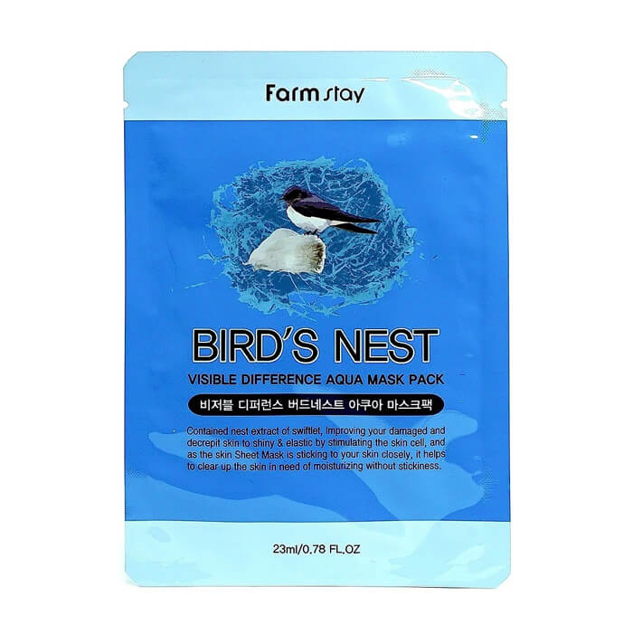 Тканевая маска FarmStay Visible Difference Bird's Nest Aqua Mask Pack